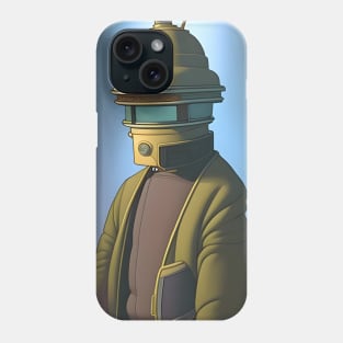 Retro robot man Phone Case