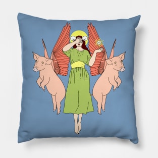 Goddess of Blind Luck Pillow