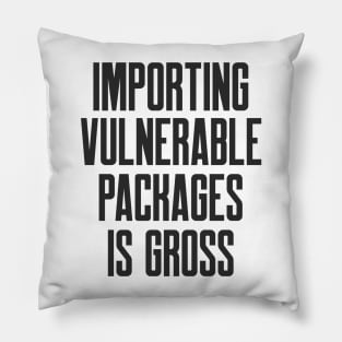 Secure Coding Importing Vulnerable Packages is Gross Pillow