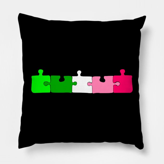 Pride Puzzle Pillow by traditionation