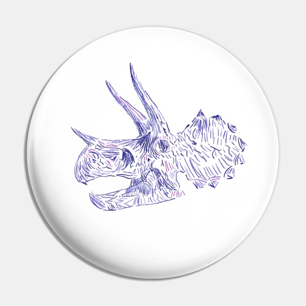 Triceratops Skull in color Pin by Katherine Montalto