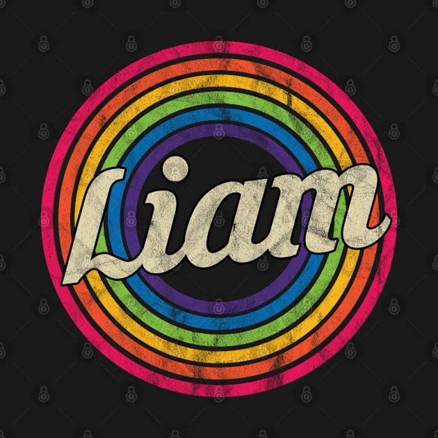 Liam - Retro Rainbow Faded-Style by MaydenArt