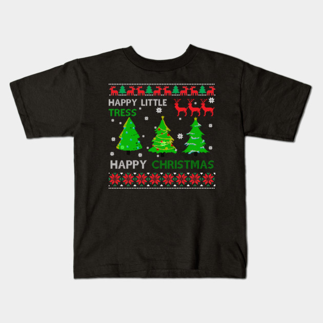 Happy Little Tree Retro Bob Tee Ross Painting Gifts Christmas