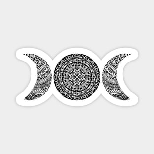 Witchy Mandala Moons Magnet