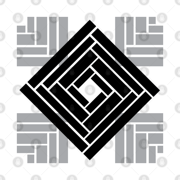 Square geometric pattern by Nosa rez