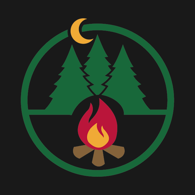 Camping campfire by Designzz