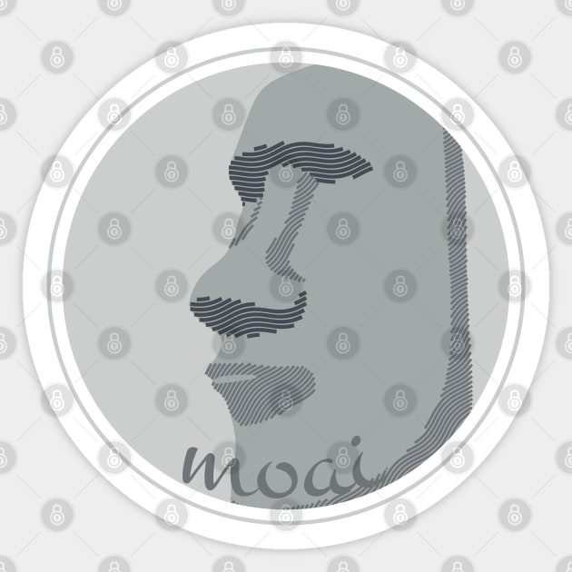 Moai Easter Island Head Statue Emoji Meme | Sticker