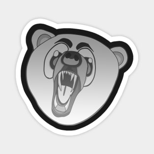 Grey Fade Bear Magnet