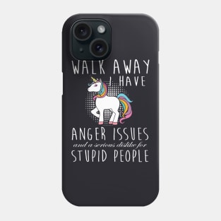 Walk Away Unicorn T Shirts Phone Case