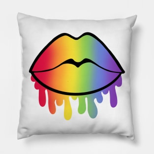 Rainbow Lips Pillow