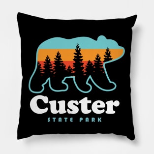 Custer State Park Camping South Dakota Bear Pillow