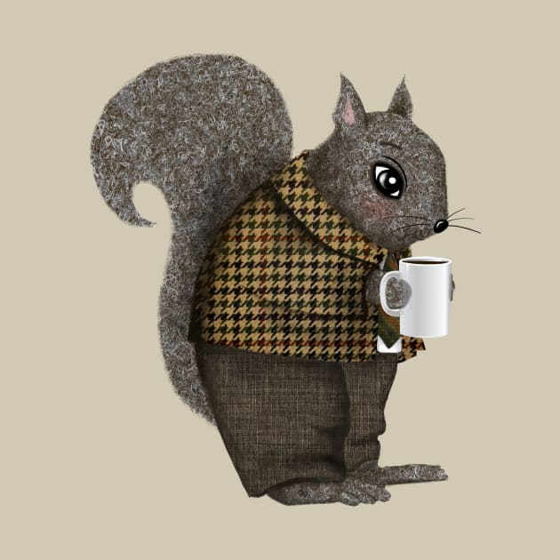 An Early Morning For Mister Squirrel by LittleBunnySunshine