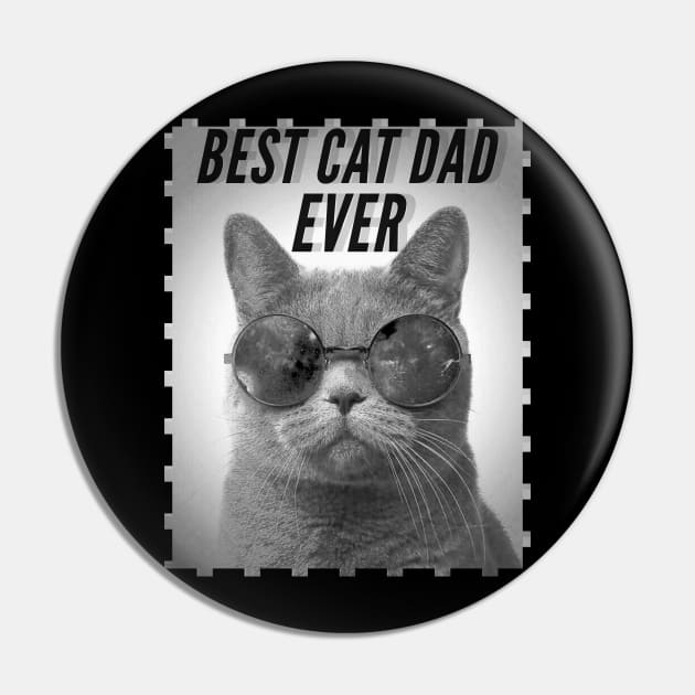 Best Cat Dad Ever Pin by Esus Store