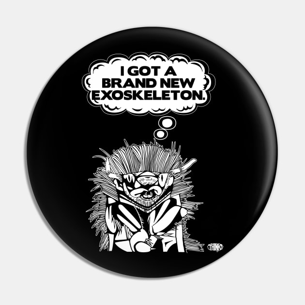 Exoskeleton 2 Merch Pin by ahanetwork