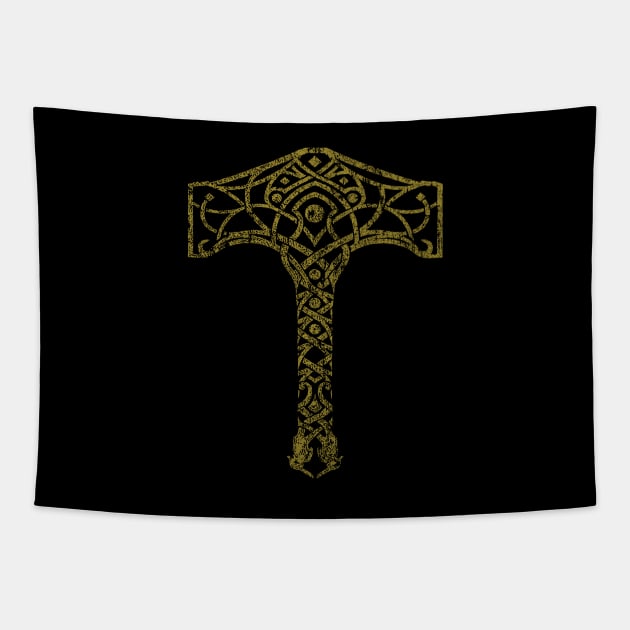 GOW:R Mjolnir Rune Tapestry by huckblade