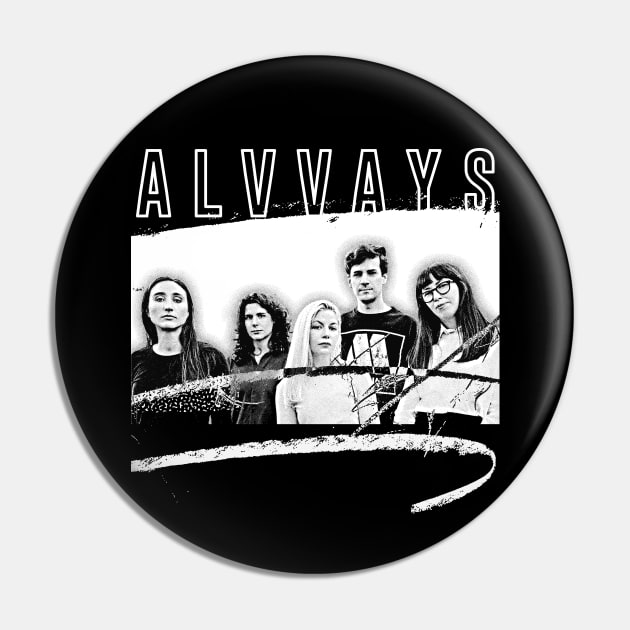 ALVVAYS ≥ ≤ Original Glitch Style Fan Artwork Pin by unknown_pleasures