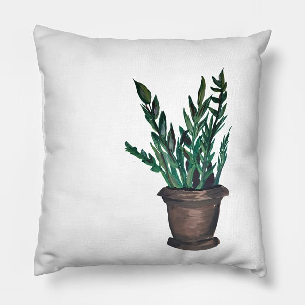 Plant 1.0 Pillow by SosiCreatesArt