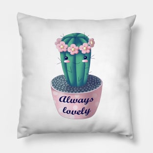 Cute cactus sends you love Pillow