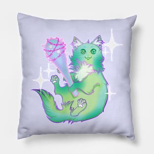 Killer Kitty Green Edition Pillow