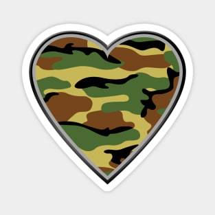 Camo heart design Magnet