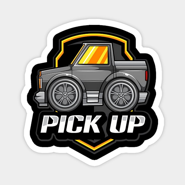 Pick Up Mini Car Magnet by OrigamiOasis