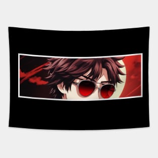 Anime Eyes - The Red Sunglass Tapestry