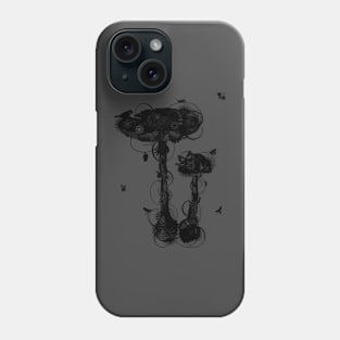 Amanita Muscaria b/w Phone Case