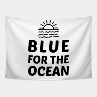 Ocean Blue Favourite Color Tapestry