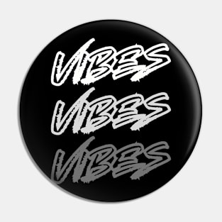 Cool "Vibes" Repeat Text T-Shirt - Modern Aesthetic Urban Style Top - Perfect for Daily Wear - Gift for Trendsetters Pin