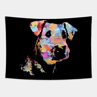 Pastel Paint Airedale Terrier Portrait Tapestry