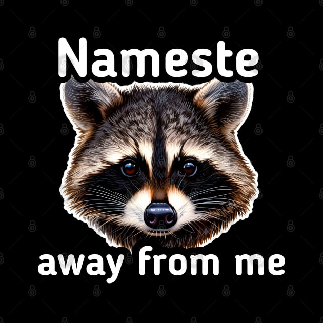 Nameste Away From Me - Trash Panda Raccoon by MaystarUniverse