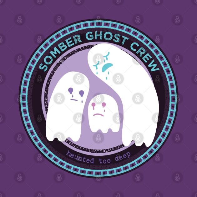 Somber Ghost Crew [Round Stamp] by deadbeatprince typography