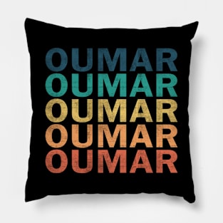 Oumar Name T Shirt - Oumar Vintage Retro Name Gift Item Tee Pillow