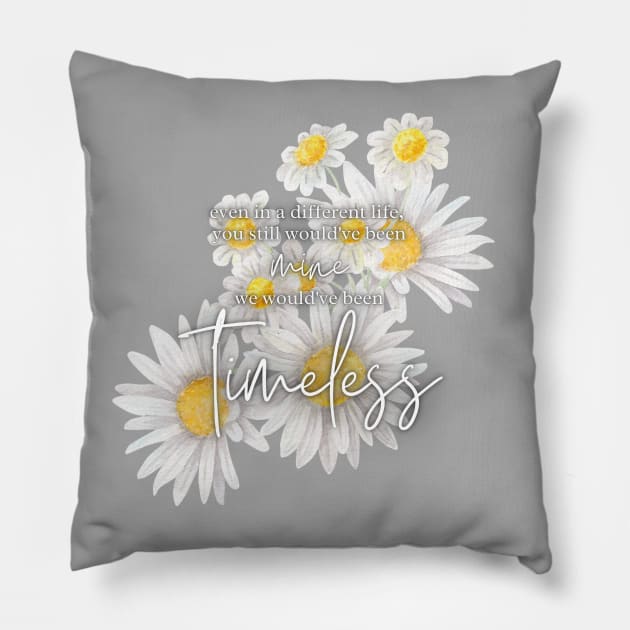 Timeless daisies Pillow by Sapphic Swiftie 