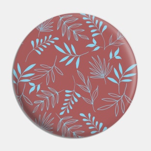 Light blue leaf pattern Pin