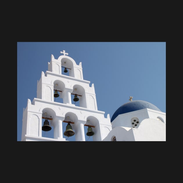 Bells. Pyrgos, Santorini, Greece by Carole-Anne