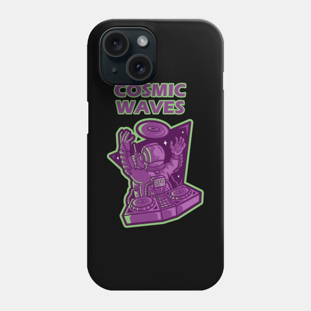 Cosmic waves! dj astronaut! Phone Case by Johan13