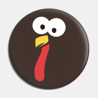 Turkey Face Pin