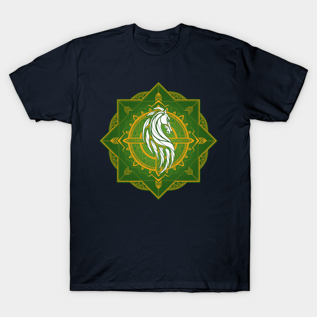 Riders of Rohan (Heraldic Colours) - Rohan - T-Shirt | TeePublic