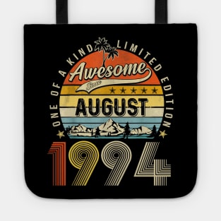 Awesome Since August 1994 Vintage 29th Birthday Tote