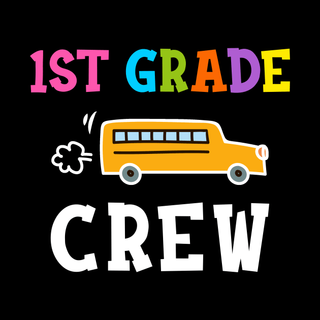 1st Grade Crew T-shirt Back to School Teacher Gifts by hardyhtud