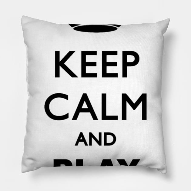 keep calm and play golf Pillow by ERRAMSHOP
