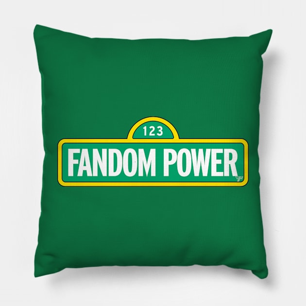 Fandom Power (Sunny Days) Pillow by Fandom Power Podcast Merch Shop