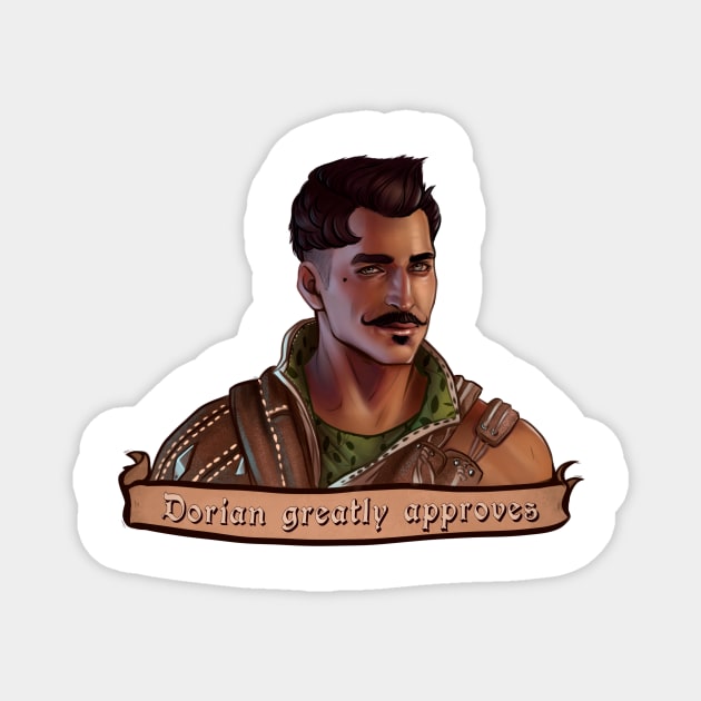 Dorian Greatly Approves Magnet by crackedblackinc
