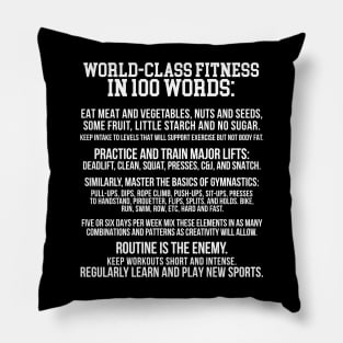 FITNESS in 100 words Pillow