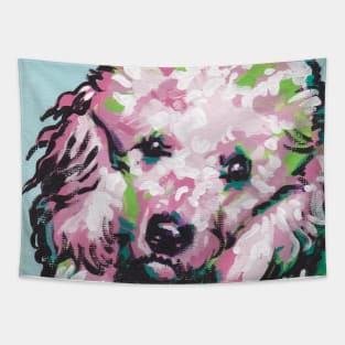 Standard Poodle Dog Bright colorful pop dog art Tapestry