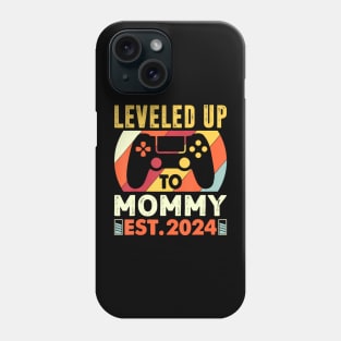 Soon To Be Mom 2024 I Leveled Up To Mommy 2024 Phone Case