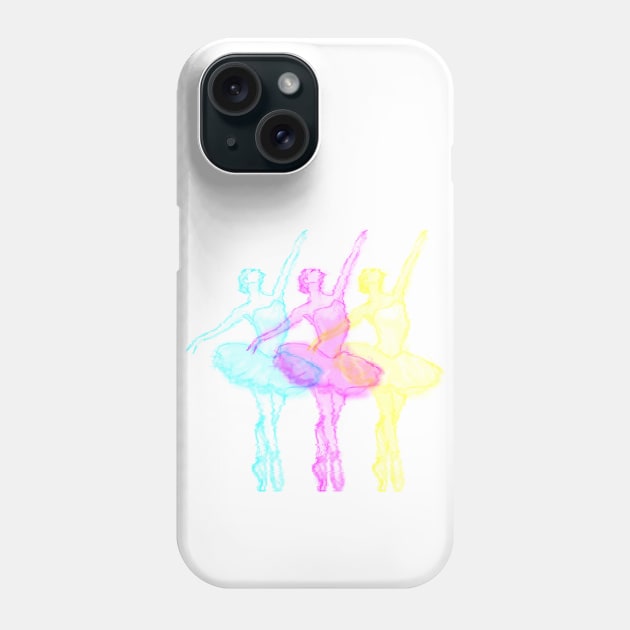 Glitched ballerina Phone Case by amayzing930@gmail.com