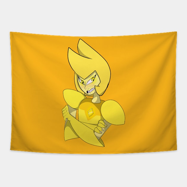 Yellow Diamond Tapestry by Shrew_Boi