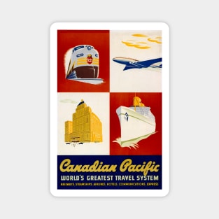 Canadian Pacific Travel System - Vintage Travel Magnet